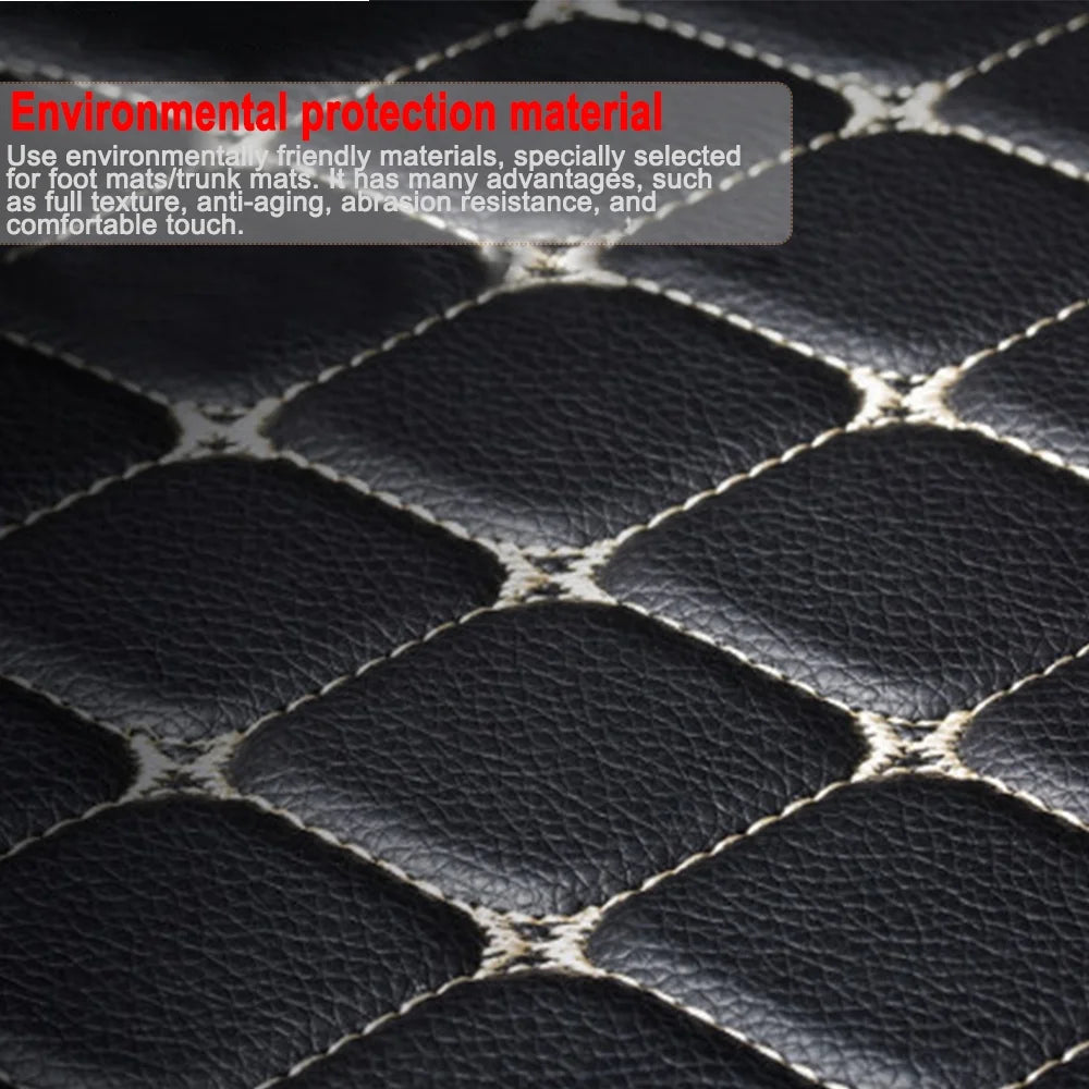 Car Floor Mats for Hyundai for Accent Full Coverage Auto Floor Mats All Weather Luxury Floor Liners Black and Red 5PCS