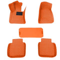 Car Floor Mats for Hyundai for Accent Full Coverage Auto Floor Mats All Weather Luxury Floor Liners Black and Red 5PCS