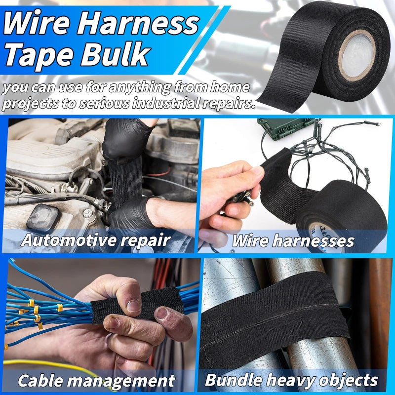 Automotive Wiring Harness Flannel Tape Insulating Tape Thickened High Viscosity Electronic Wire Automotive High Temperature