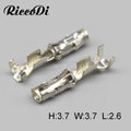 50-500Pcs DJ223-2.5B 2.5Mm Brass Tin Plated Automotive Terminal Automotive Connector Plug Socket