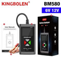 KINGBOLEN BM580 Car Battery Tester 6V 12V Automotive battery Tools Car Health Exam Reversible Access Clip Voltmeter PK BM550