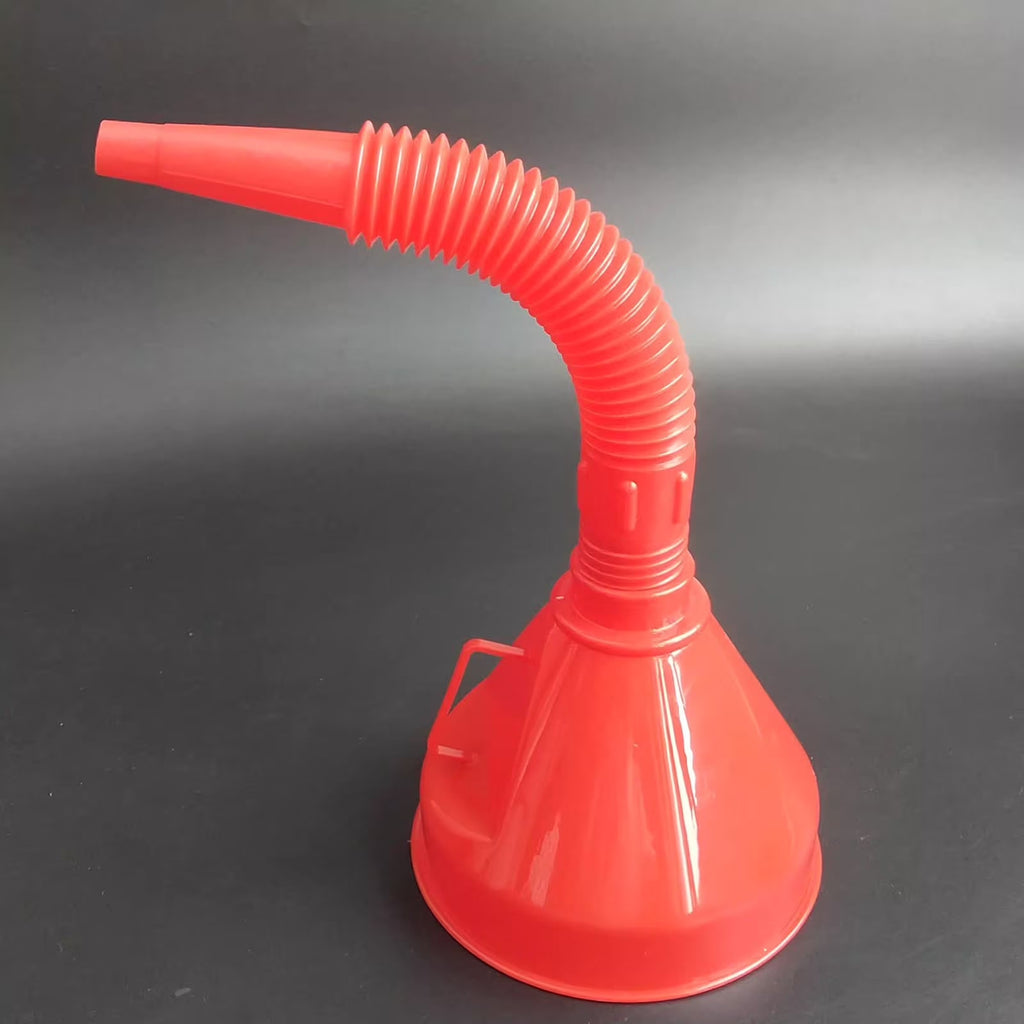 Wide Mouth Flexible Funnel with Handle, Automotive Flex Funnel with Hose, Large Plastics Automotive Funnels,Flexible Spout Extension, Wide Mouth Refueling Funnel Automotive Oil Funnel