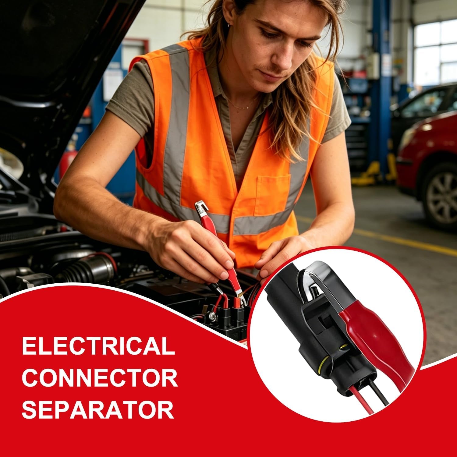 Electrical Connector Removal Tool,Upgraded Version Automotive Terminal Removal Durable Wire Terminal Tool for Automotive Repair,Automotive Electrical Terminal Connector Separator Removal Tool